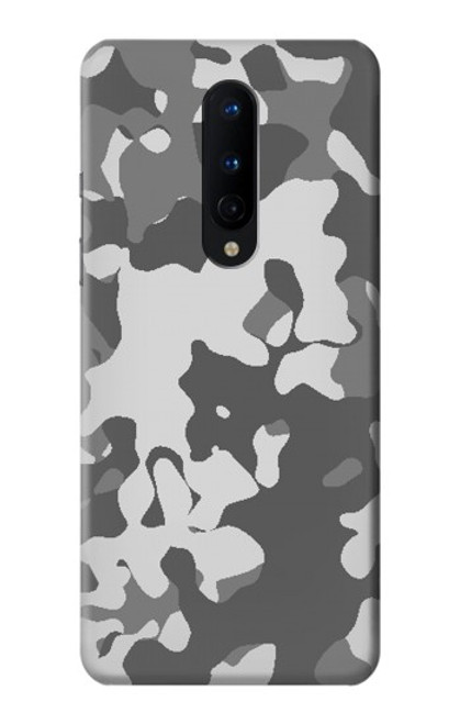 W2186 Gray Camo Camouflage Graphic Printed Hard Case and Leather Flip Case For OnePlus 8