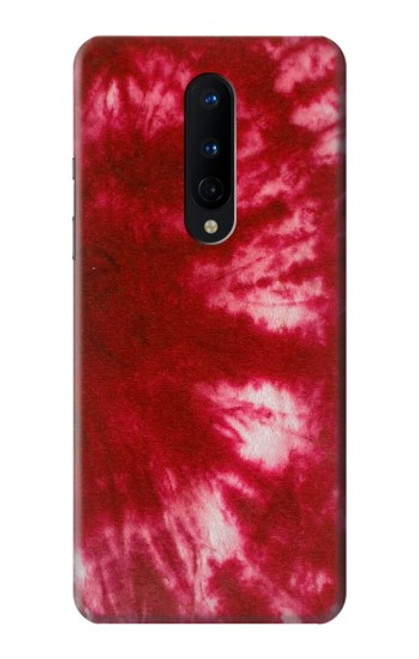 W2480 Tie Dye Red Hard Case and Leather Flip Case For OnePlus 8