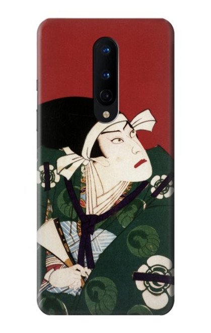 W2498 Japan Art Toyohara Kunichika Hard Case and Leather Flip Case For OnePlus 8