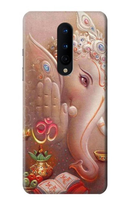 W2678 Hindu God Ganesha Lord of Success Hard Case and Leather Flip Case For OnePlus 8