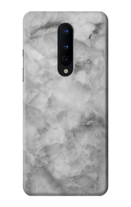 W2845 Gray Marble Texture Hard Case and Leather Flip Case For OnePlus 8