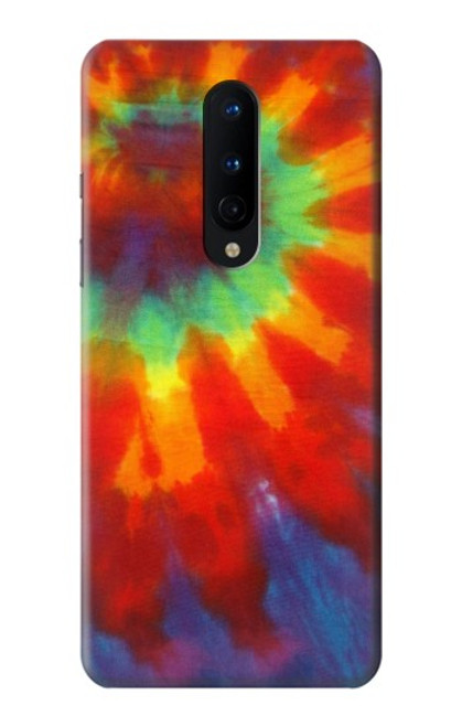 W2985 Colorful Tie Dye Texture Hard Case and Leather Flip Case For OnePlus 8