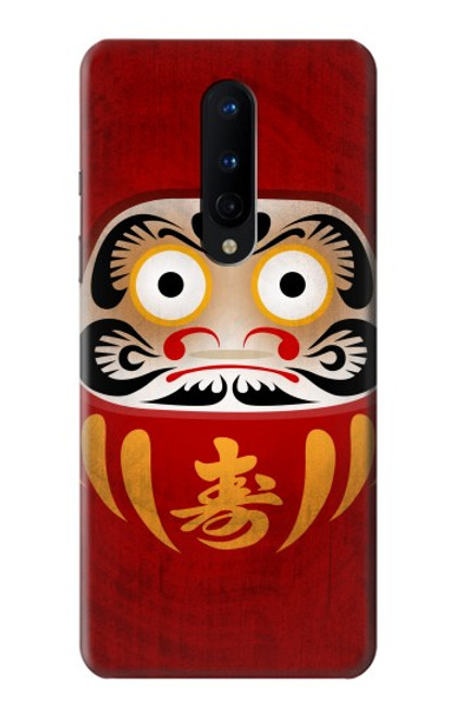 W3023 Japan Good Luck Daruma Doll Hard Case and Leather Flip Case For OnePlus 8