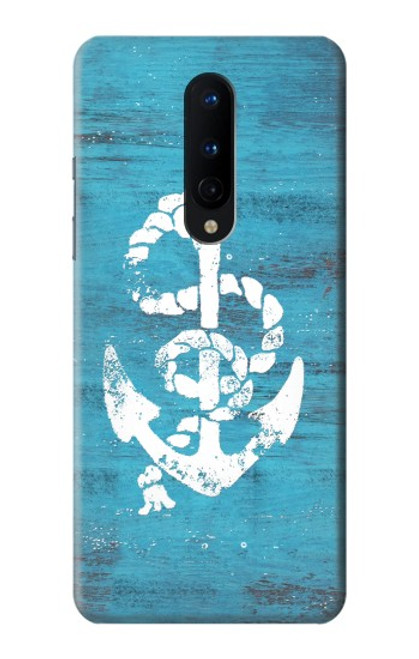 W3053 Marine Anchor Blue Hard Case and Leather Flip Case For OnePlus 8