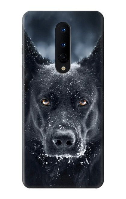 W3168 German Shepherd Black Dog Hard Case and Leather Flip Case For OnePlus 8