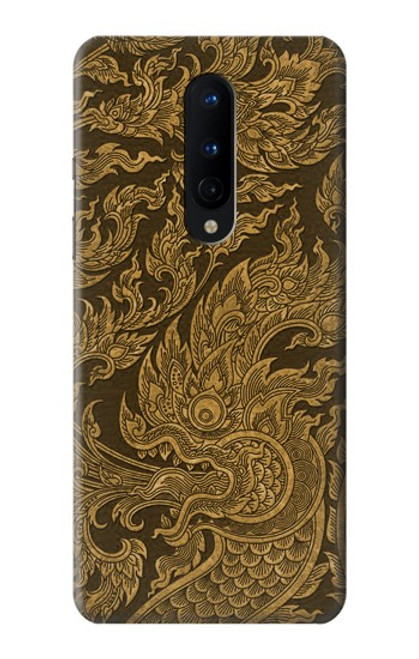 W3382 Thai Art Naga Hard Case and Leather Flip Case For OnePlus 8