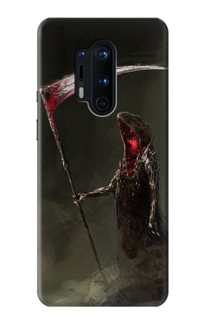 W1319 Grim Reaper Death Scythe Hard Case and Leather Flip Case For OnePlus 8 Pro