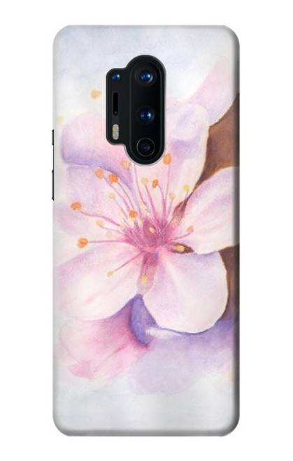 W1415 Sakura Blossom Art Hard Case and Leather Flip Case For OnePlus 8 Pro