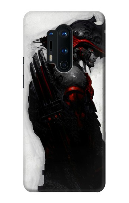 W2111 Dark Samurai Hard Case and Leather Flip Case For OnePlus 8 Pro