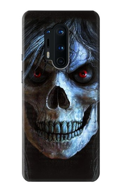 W2585 Evil Death Skull Pentagram Hard Case and Leather Flip Case For OnePlus 8 Pro