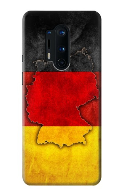 W2935 Germany Flag Map Hard Case and Leather Flip Case For OnePlus 8 Pro