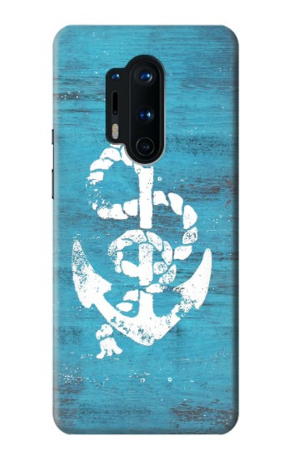 W3053 Marine Anchor Blue Hard Case and Leather Flip Case For OnePlus 8 Pro