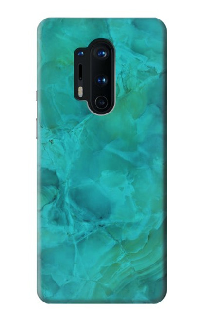 W3147 Aqua Marble Stone Hard Case and Leather Flip Case For OnePlus 8 Pro