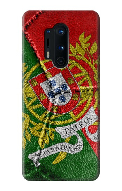 W3300 Portugal Flag Vintage Football Graphic Hard Case and Leather Flip Case For OnePlus 8 Pro