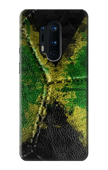 W3319 Jamaica Flag Vintage Football Graphic Hard Case and Leather Flip Case For OnePlus 8 Pro