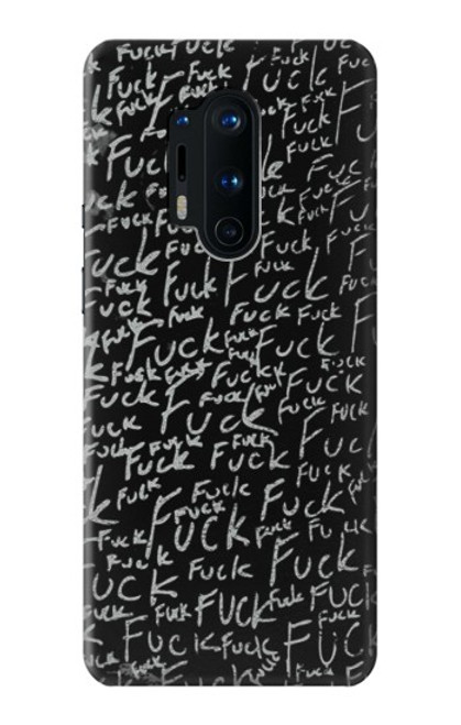 W3478 Funny Words Blackboard Hard Case and Leather Flip Case For OnePlus 8 Pro