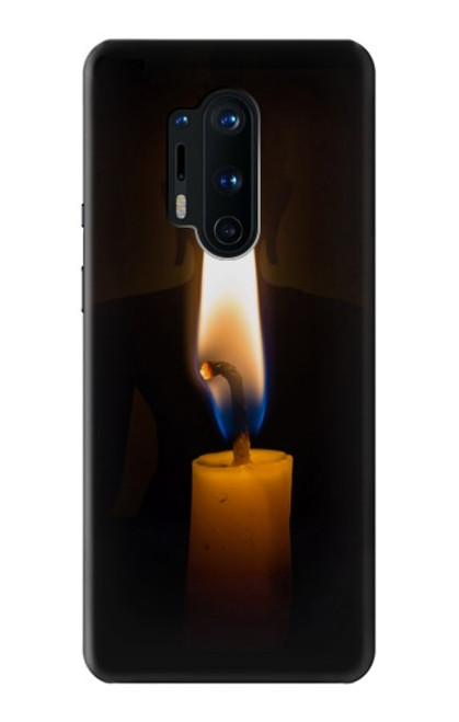 W3530 Buddha Candle Burning Hard Case and Leather Flip Case For OnePlus 8 Pro