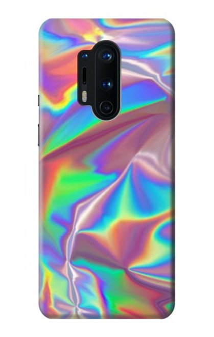 W3597 Holographic Photo Printed Hard Case and Leather Flip Case For OnePlus 8 Pro