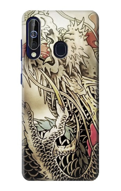 W0122 Yakuza Tattoo Hard Case and Leather Flip Case For Samsung Galaxy A60