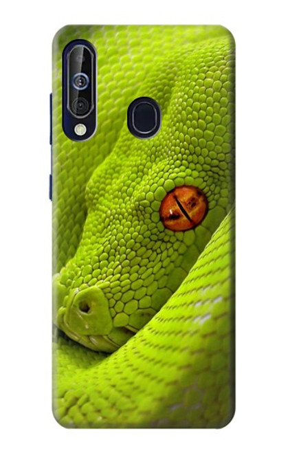 W0785 Green Snake Hard Case and Leather Flip Case For Samsung Galaxy A60