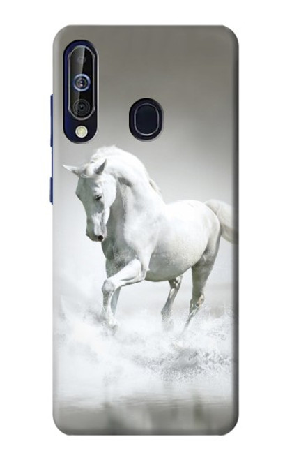 W0932 White Horse Hard Case and Leather Flip Case For Samsung Galaxy A60