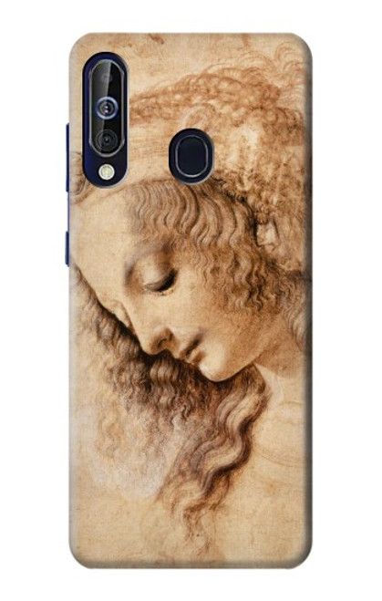 W1045 Leonardo da Vinci Woman's Head Hard Case and Leather Flip Case For Samsung Galaxy A60