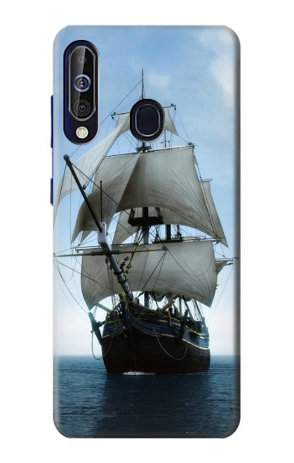 W1096 Sailing Ship in an Ocean Hard Case and Leather Flip Case For Samsung Galaxy A60