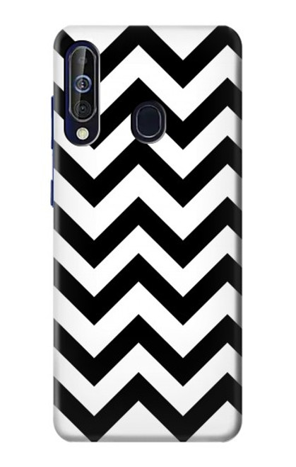 W1613 Chevron Zigzag Hard Case and Leather Flip Case For Samsung Galaxy A60