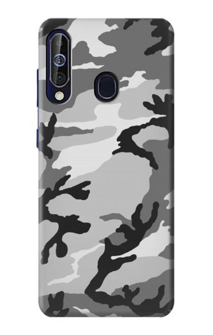 W1721 Snow Camouflage Graphic Printed Hard Case and Leather Flip Case For Samsung Galaxy A60