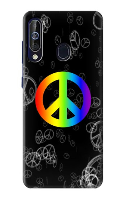 W2356 Peace Sign Hard Case and Leather Flip Case For Samsung Galaxy A60