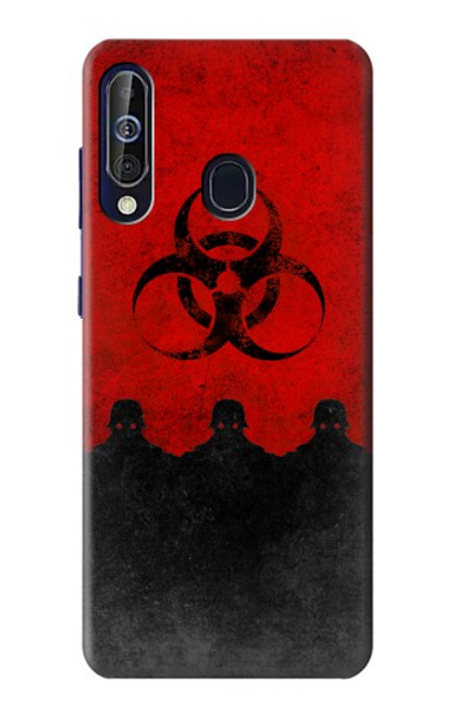 W2917 Biohazards Virus Red Alert Hard Case and Leather Flip Case For Samsung Galaxy A60