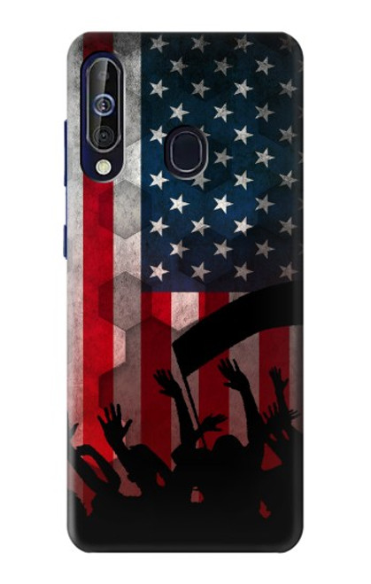 W2989 USA America Soccer Hard Case and Leather Flip Case For Samsung Galaxy A60