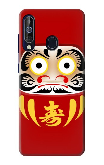 W3045 Japan Good Luck Daruma Doll Hard Case and Leather Flip Case For Samsung Galaxy A60