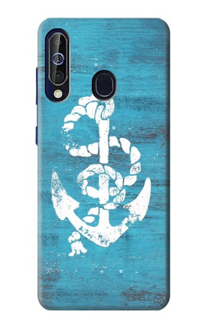 W3053 Marine Anchor Blue Hard Case and Leather Flip Case For Samsung Galaxy A60