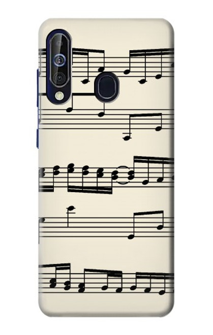 W3082 Music Sheet Hard Case and Leather Flip Case For Samsung Galaxy A60