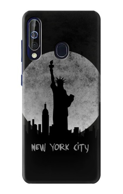 W3097 New York City Hard Case and Leather Flip Case For Samsung Galaxy A60