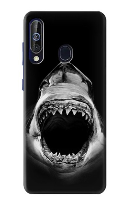 W3100 Great White Shark Hard Case and Leather Flip Case For Samsung Galaxy A60