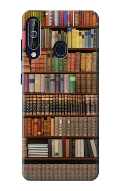 W3154 Bookshelf Hard Case and Leather Flip Case For Samsung Galaxy A60