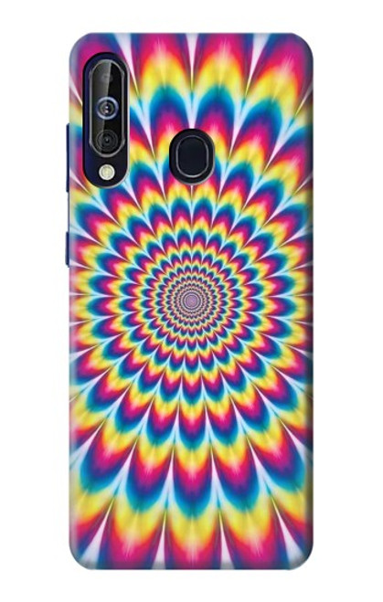 W3162 Colorful Psychedelic Hard Case and Leather Flip Case For Samsung Galaxy A60