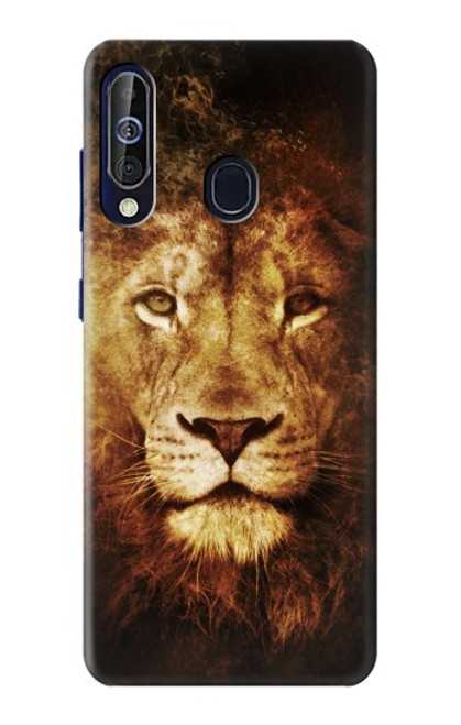 W3182 Lion Hard Case and Leather Flip Case For Samsung Galaxy A60