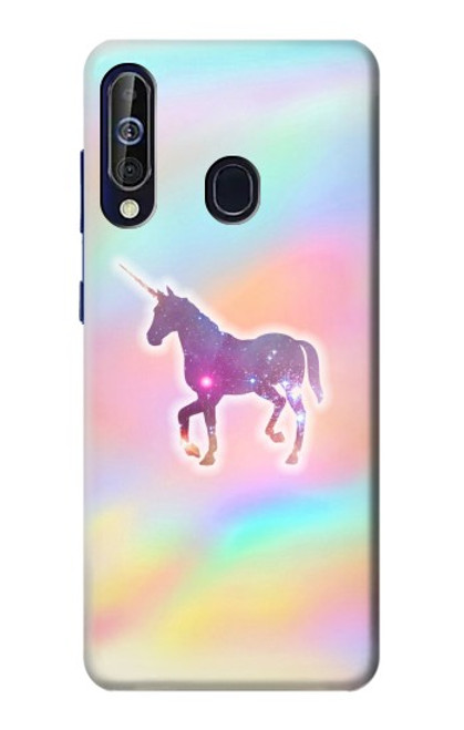 W3203 Rainbow Unicorn Hard Case and Leather Flip Case For Samsung Galaxy A60