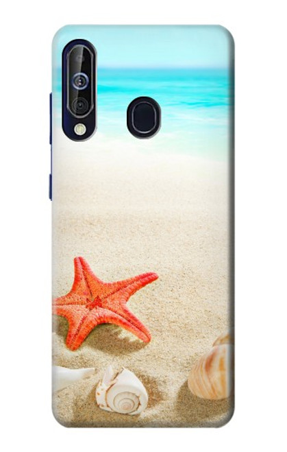 W3212 Sea Shells Starfish Beach Hard Case and Leather Flip Case For Samsung Galaxy A60