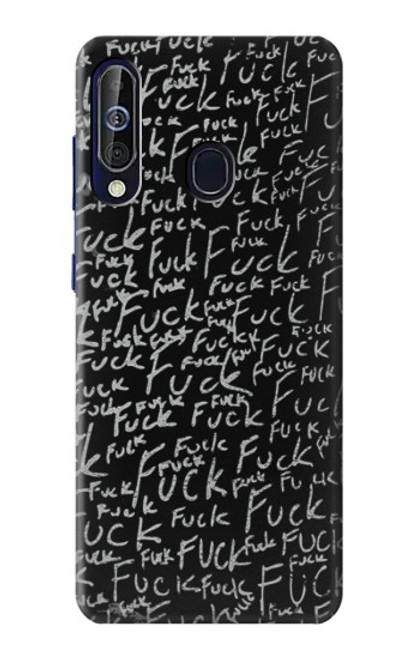 W3478 Funny Words Blackboard Hard Case and Leather Flip Case For Samsung Galaxy A60