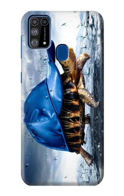 W0084 Turtle in the Rain Hard Case and Leather Flip Case For Samsung Galaxy M31