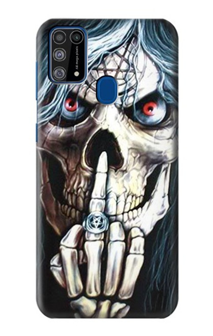 W0222 Skull Pentagram Hard Case and Leather Flip Case For Samsung Galaxy M31