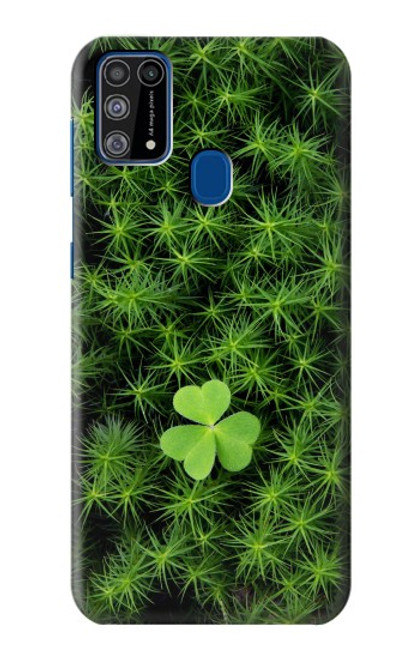 W0358 Clover Lucky Leaf Hard Case and Leather Flip Case For Samsung Galaxy M31