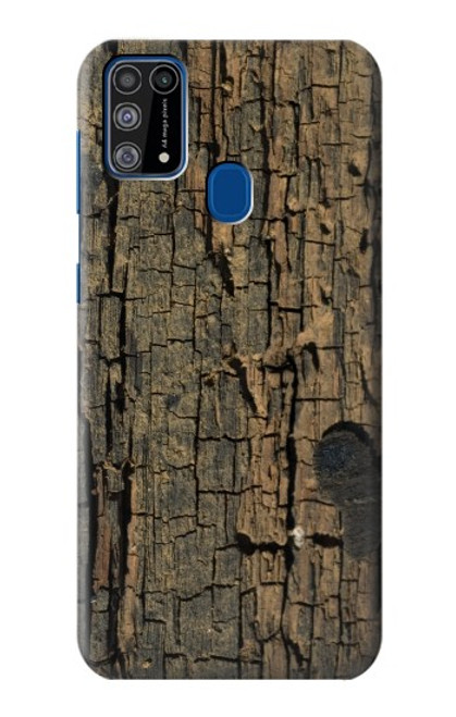 W0598 Wood Graphic Printed Hard Case and Leather Flip Case For Samsung Galaxy M31