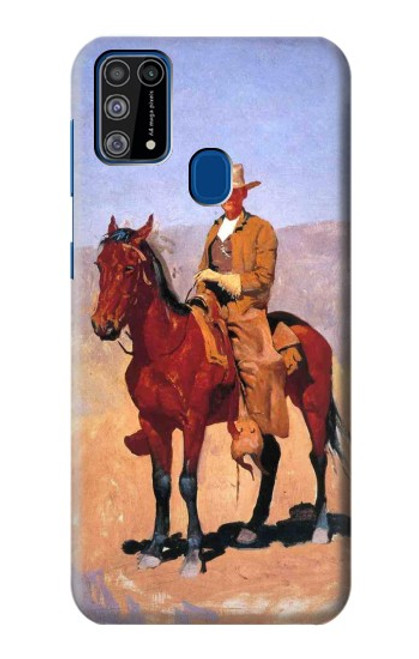 W0772 Cowboy Western Hard Case and Leather Flip Case For Samsung Galaxy M31