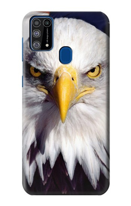 W0854 Eagle American Hard Case and Leather Flip Case For Samsung Galaxy M31