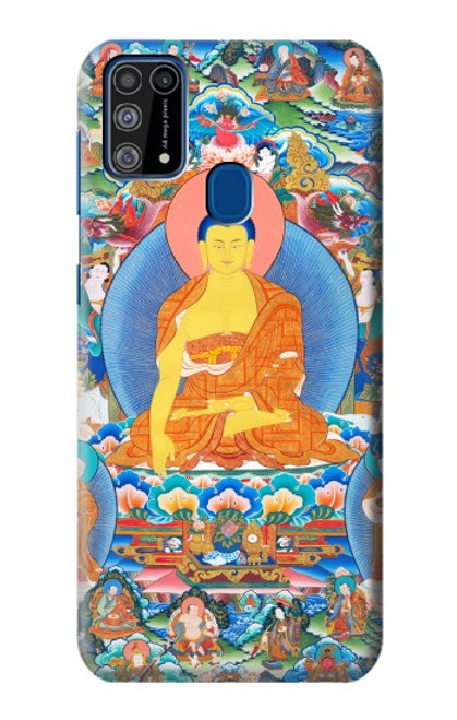 W1256 Buddha Paint Hard Case and Leather Flip Case For Samsung Galaxy M31
